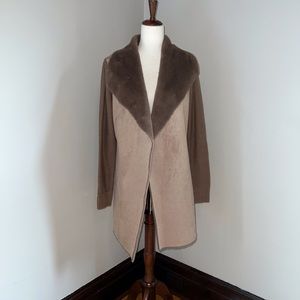 Cozy Arianna by Howard’s Faux Suede Sweater Coat❣️Vintage.